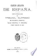 Sentencias del Tribunal Supremo en materia criminal