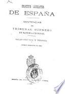 Sentencias del Tribunal Supremo en materia criminal