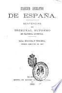 Sentencias del Tribunal Supremo en materia criminal