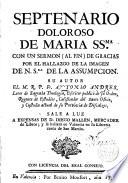 Septenario doloroso de María Sma