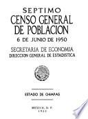 Séptimo Censo General de Población. 6 de junio de 1950. Estado de Chiapas