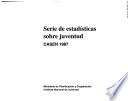 Serie de estadísticas sobre juventud