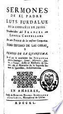 Sermones de el padre Luys Burdalue [...]