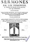 Sermones de los domingos y principales ferias de la quaresma