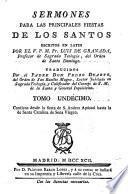 Sermones de tiempo escritos en latin por ... Fray Luis de Granada ... traducidos por el Padre Don Pedro Duarte ..