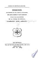 Sermones del célebre loco del Hospital de Inocentes de San Cosme y San Damian