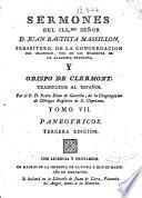 Sermones del ... Señor D. Juan Bautista Massillon ... obispo de Clermont