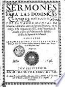 SERMONES PARA LAS DOMINICAS DESPVES DE PENTECOSTES
