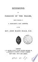 Sermons on the Passages of the Psalms