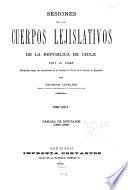 Sesiones de los cuerpos lejislativos de la República de Chile, 1811-1845
