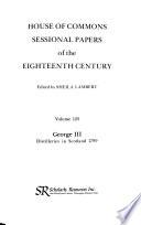 Sessional Papers of the Eighteenth Century
