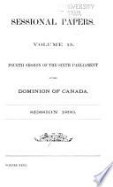 Sessional Papers of the Parliament of the Dominion of Canada