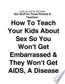 Sex Stuff for Texas Parents and Teachers