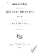 Shakespeare's History of King Henry the Fourth