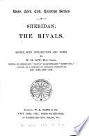 Sheridan: The rivals, ed., with intr. and notes, by W.H. Low