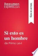 Si esto es un hombre de Primo Levi (Guía de lectura)