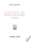Siempre es hora de morir