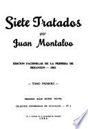 Siete tratados: Epístola a Juan Montalvo
