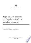 Siglo de Oro español en España y América