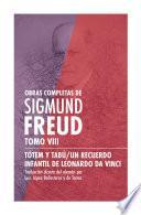 Sigmund Freud Tomo VIII - Tótem y tabú/Un recuerdo infantil de Leonardo da Vinci