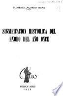 Significacón histórica del éxodo del año once