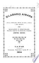 Silabario aimara con la ortología propia de esta lengua y del quichua