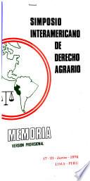 Simposio Interamericano de Derecho Agrario
