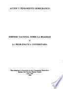 Simposio Nacional sobre la Realidad y la Problemática Universitaria