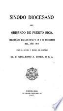 Sínodo diocesano del obispado de Puerto Rico