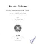 Sinonoma Bartholomei