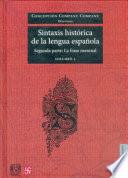 Sintaxis histórica de la lengua española