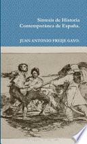 Síntesis de Historia Contemporánea de España