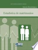 Síntesis metodológica. Estadística de matrimonios