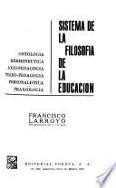 Sistema de la filosofía de la educación