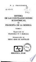 Sistema de las contradicciones económicas o filosofía de la miseria