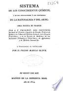Sistema de los conocimientos químicos y de sus aplicaciones a los fenómenos de la naturaleza y del arte