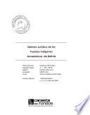 Sistema jurídico de los pueblos indígenas amazónicos de Bolivia