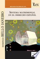 Sistema matrimonial en el derecho español