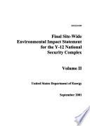Site-wide EIS for the Oak Ridge Y-12 Plant