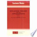 Situation Theory and Its Applications: Volume 1