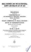 Small Business and the Occupational Safety and Health Act of 1970