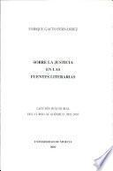 Sobre la Justicia en las Fuentes Literarias