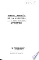 Sobre la operación de la catarata