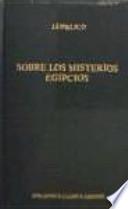 Sobre los misterios egipcios