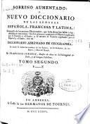 Sobrino aumentado o Nuevo Diccionario de las lenguas española, francesa y latina