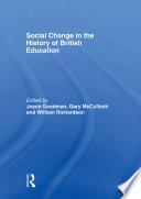 Social Change in the History of British Education
