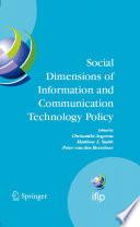 Social Dimensions of Information and Communication Technology Policy