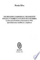 Sociedades campesinas, transición social y cambio cultural en Colombia