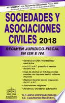 SOCIEDADES Y ASOCIACIONES CIVILES RÉGIMEN JURÍDICO-FISCAL EPUB 2018