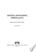 Società, istituzioni, spiritualità